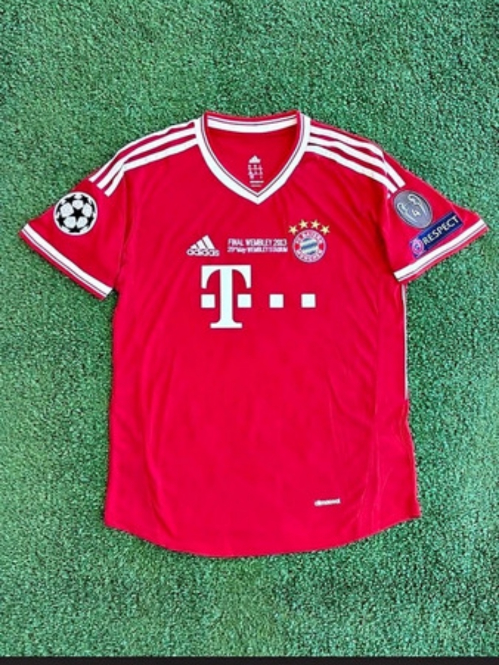 FC Bayern Munich 2013 Champions League Final Wembley Home Jersey Wembley SizeXL
